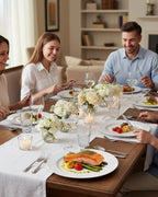 bUCLA Disposable Dinner Plates - Premium Plastic Tableware

