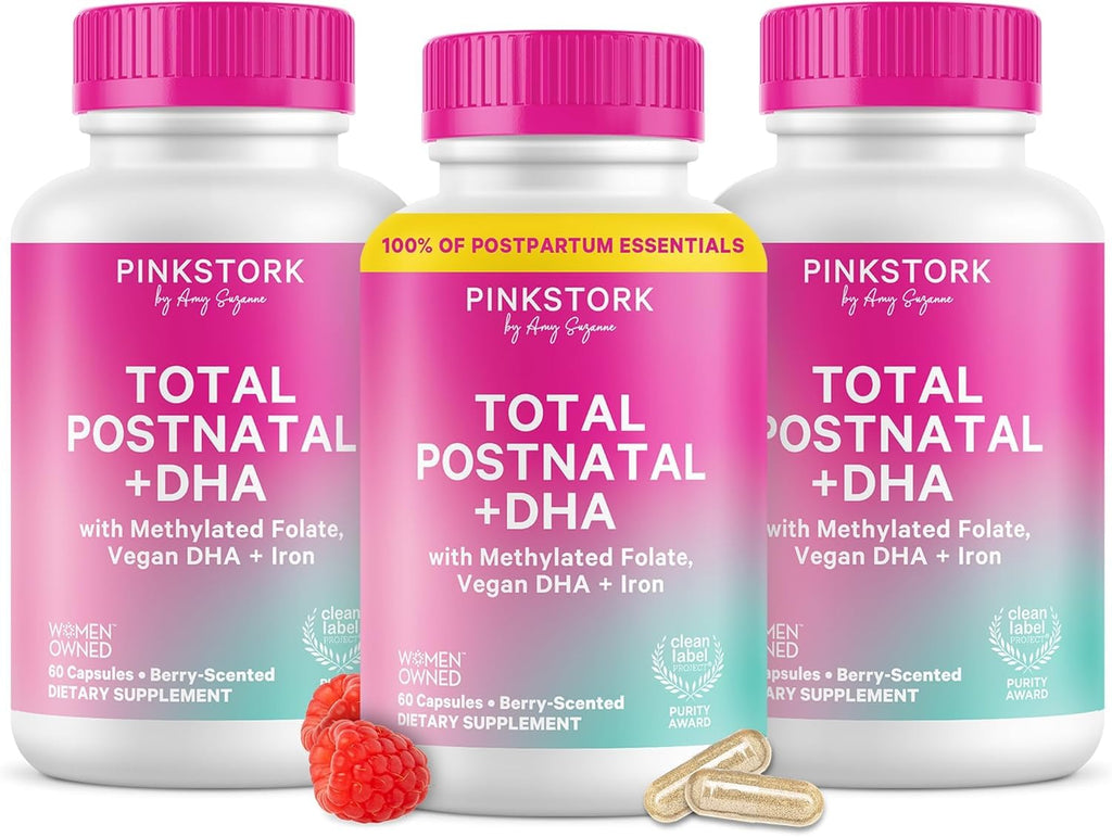 Pink Stork Total Postnatal Vitamins for Women, Postpartum Support
