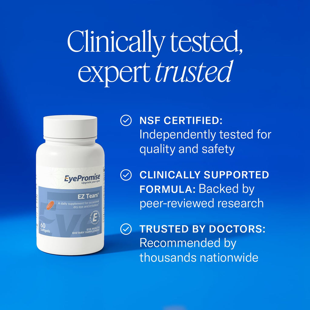 EyePromise EZ Tears Eye Vitamin for Dry Eye Comfort

