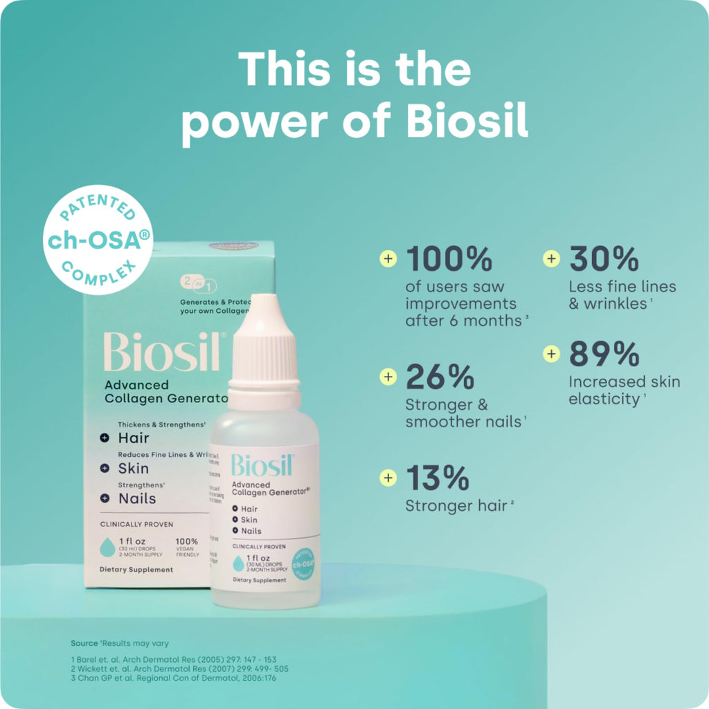 Biosil Collagen Booster Supplement for Skin Hair Nails

