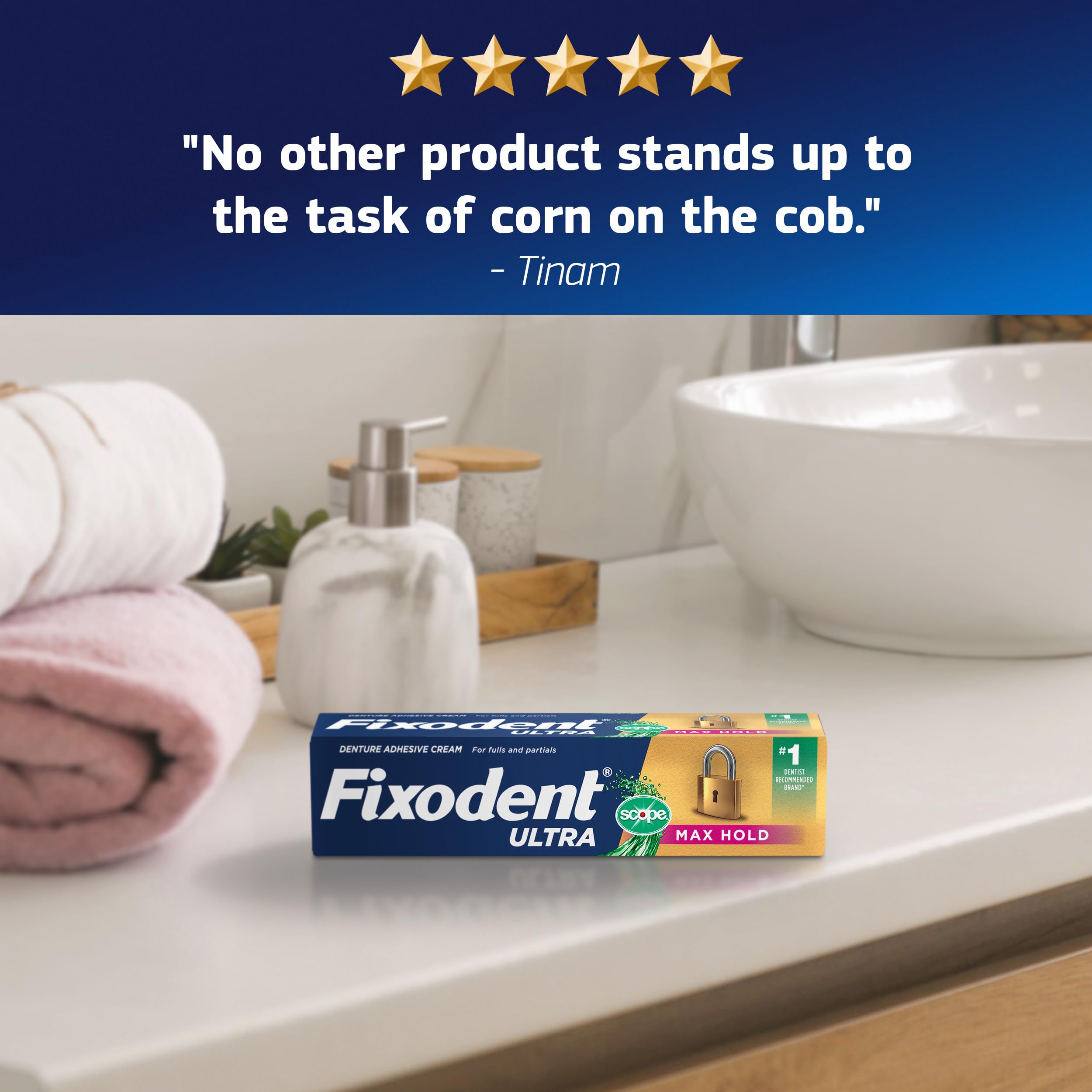 Denture Adhesive Fixodent Ultra Max Hold

