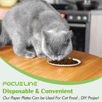FOCUSLINE Paper Plates White Uncoated Disposable

