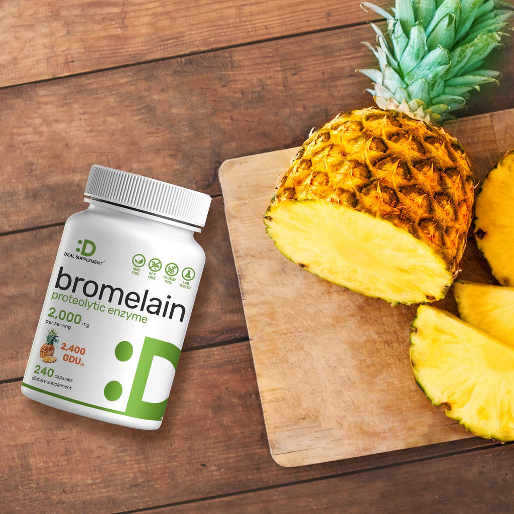 Bromelain Supplement Pineapple Enzyme for Digestion

