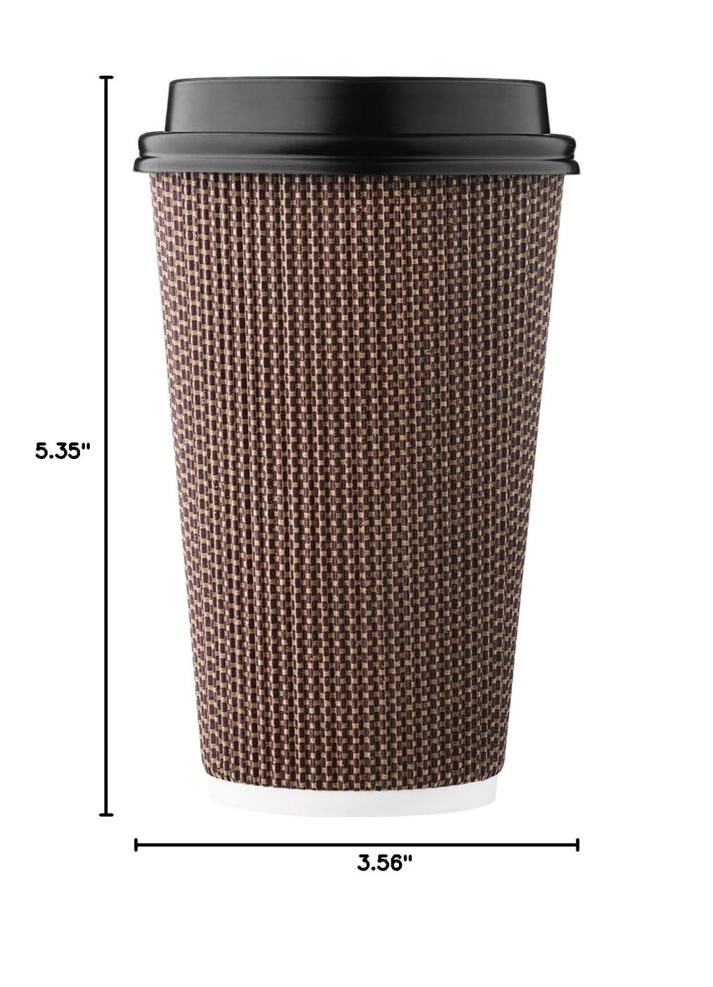 Harvest Pack 16 oz Disposable Coffee Cups with Lids

