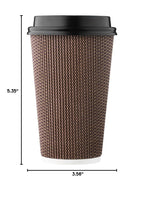 Harvest Pack 16 oz Disposable Coffee Cups with Lids

