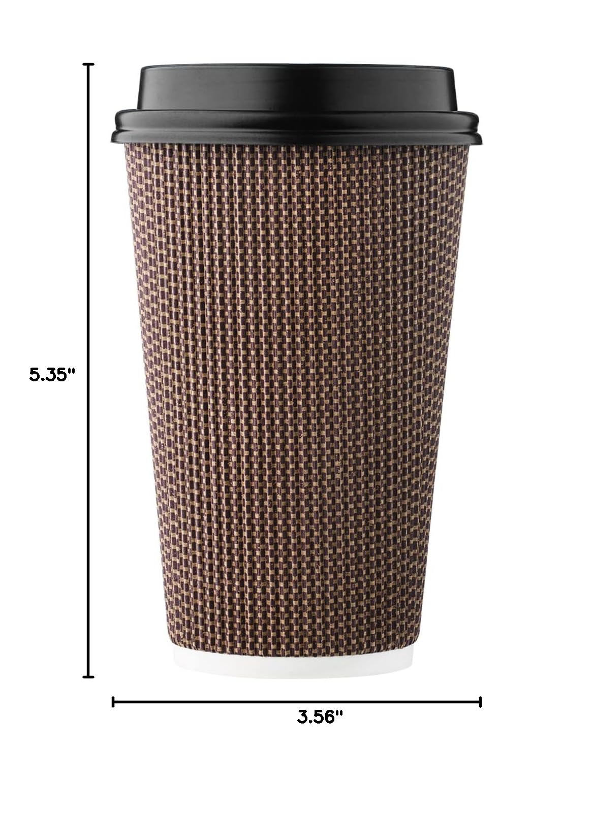 Harvest Pack 16 oz Disposable Coffee Cups with Lids

