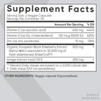Sports Research Elderberry Immune Support Zinc D3 | Vegan

