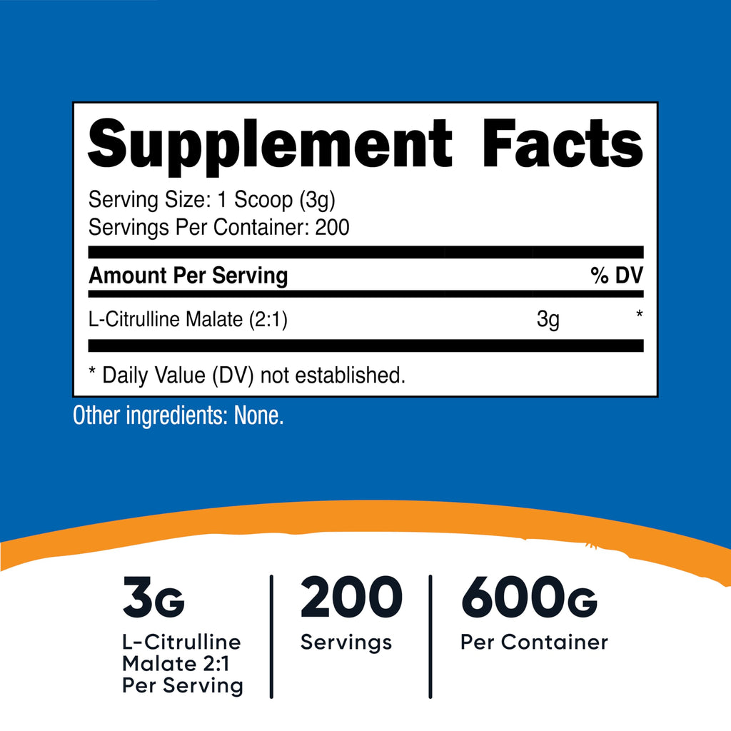 Nutricost L-Citrulline Malate 2:1 Powder

