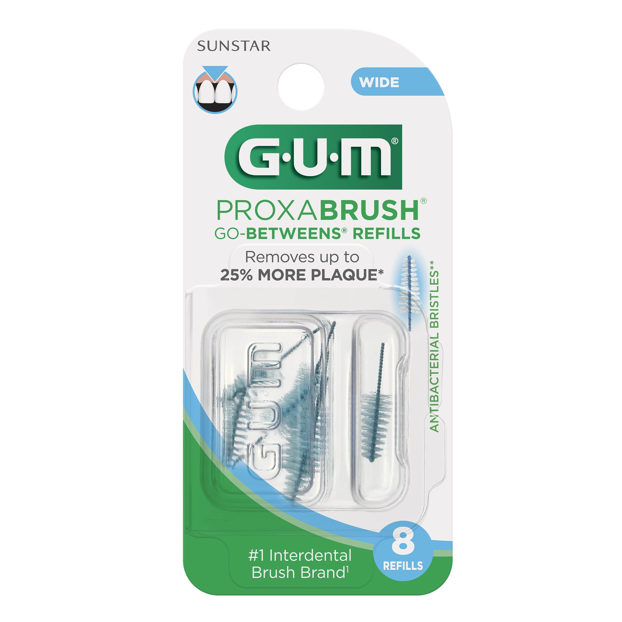 GUM Proxabrush Go-Betweens Refills for Braces

