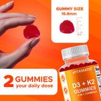 Vitamatic Vitamin D3 & K2 Gummies | Plant-Based Formula

