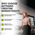 NutraBio Creatine Monohydrate Powder – Micronized & Pure

