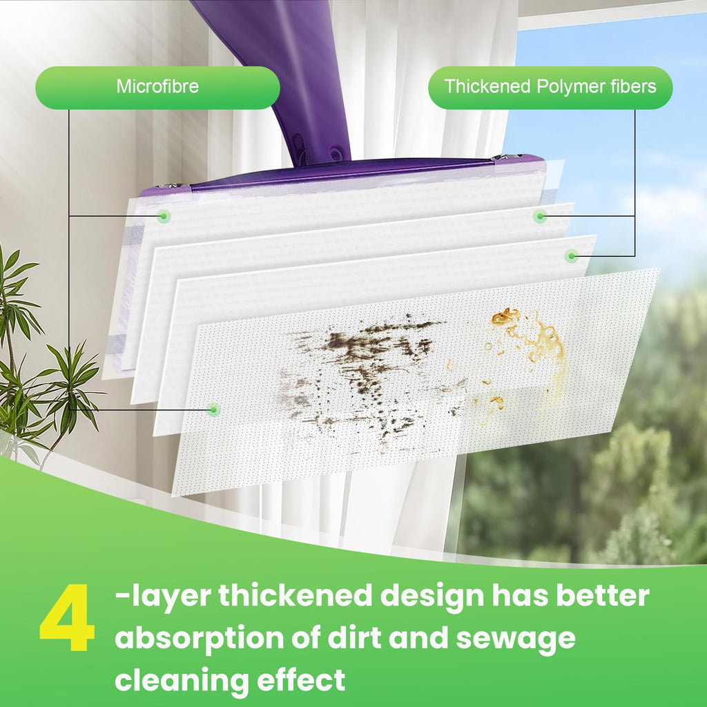 Spray Mop Disposable Pad Refills – Universal Fit

