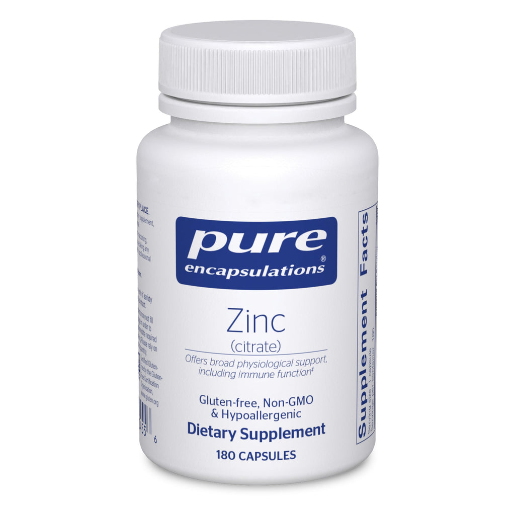 Pure Encapsulations Zinc Citrate Supplement for Immune Support

