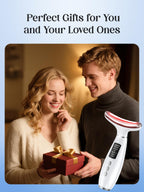 LED Light Therapy Face & Neck Massager - Heat & Vibration

