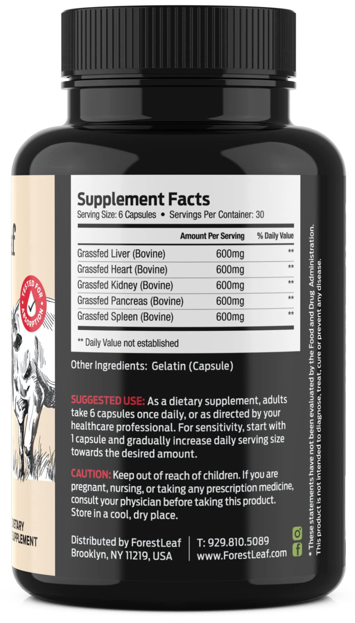 ForestLeaf Organ Complex Supplement | Lab Tested

