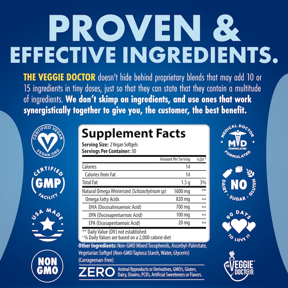 QWELL Vegan Omega-3 Algae Oil DHA EPA DPA

