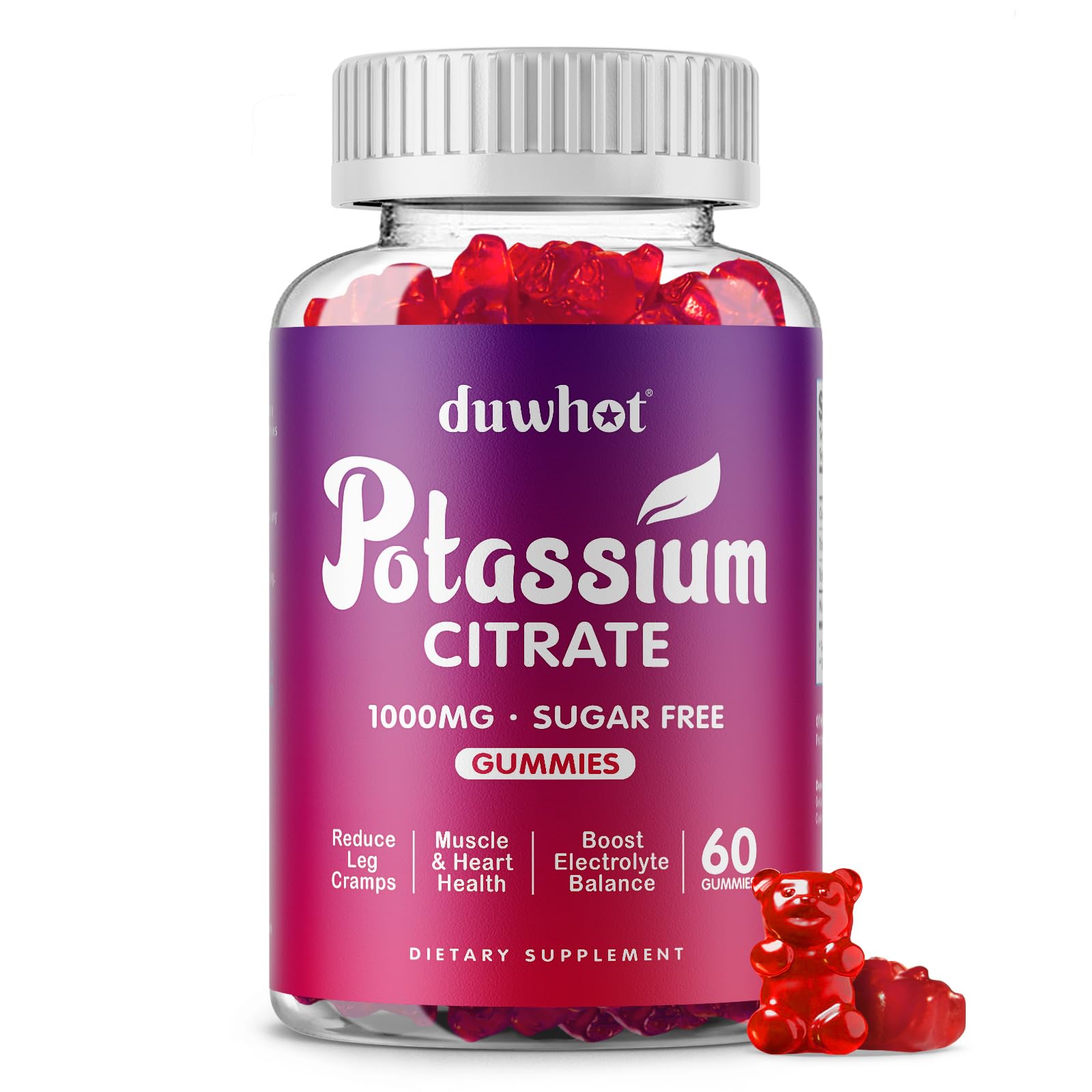 duwhot Potassium Citrate Gummies for Adults | Muscle Health

