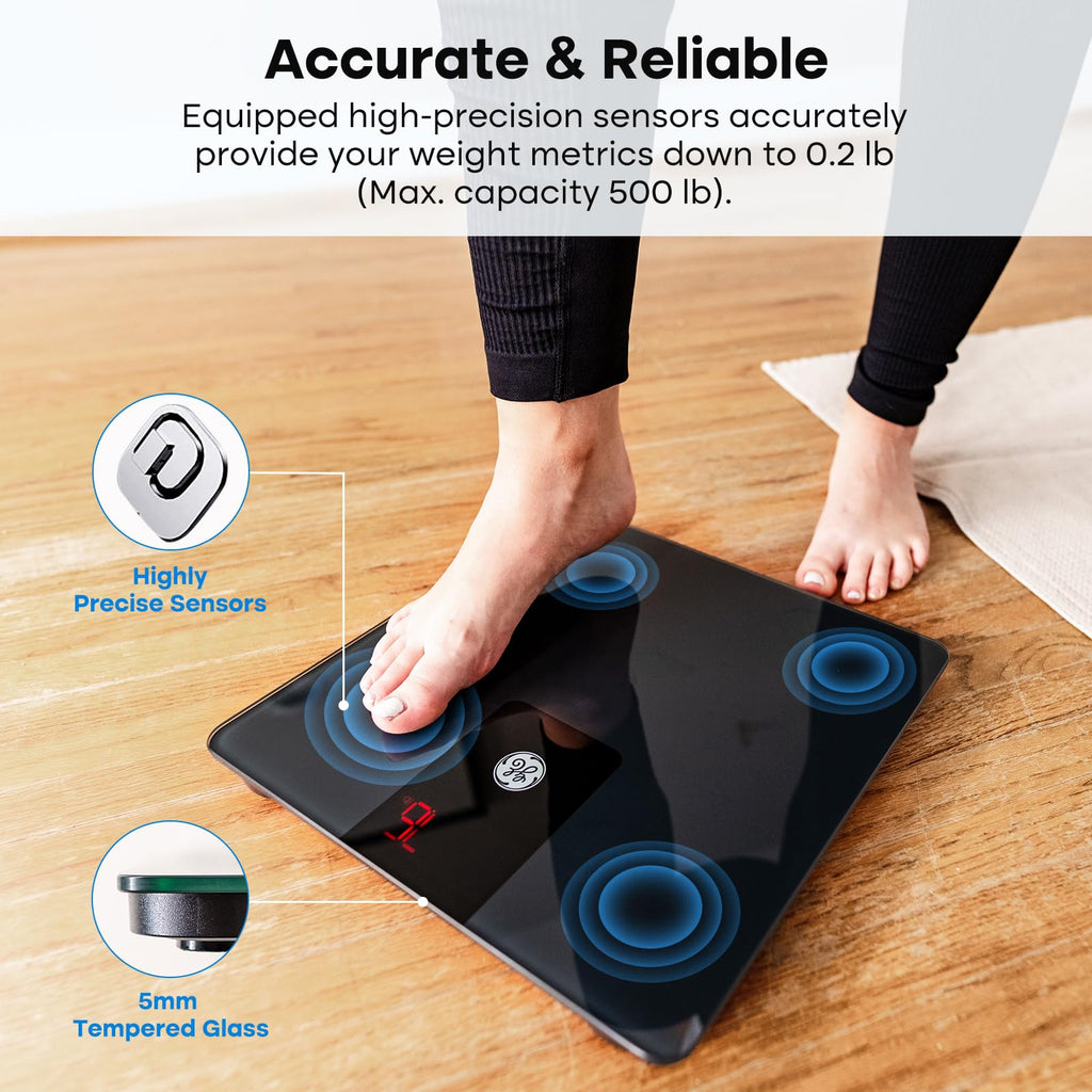 GE Digital Bathroom Scale Bluetooth 500lb

