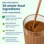 HIYA Kids Greens Powder Sticks | 55 Whole-Food Ingredients


