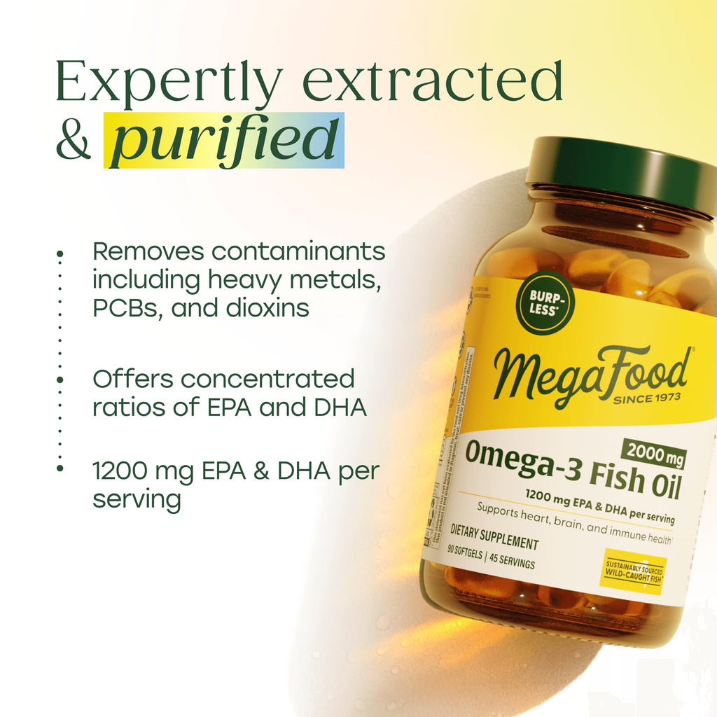 MegaFood Omega-3 Fish Oil Softgels

