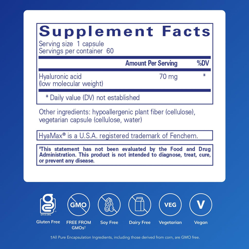 Hyaluronic Acid for Skin & Joint Health | Pure Encapsulations

