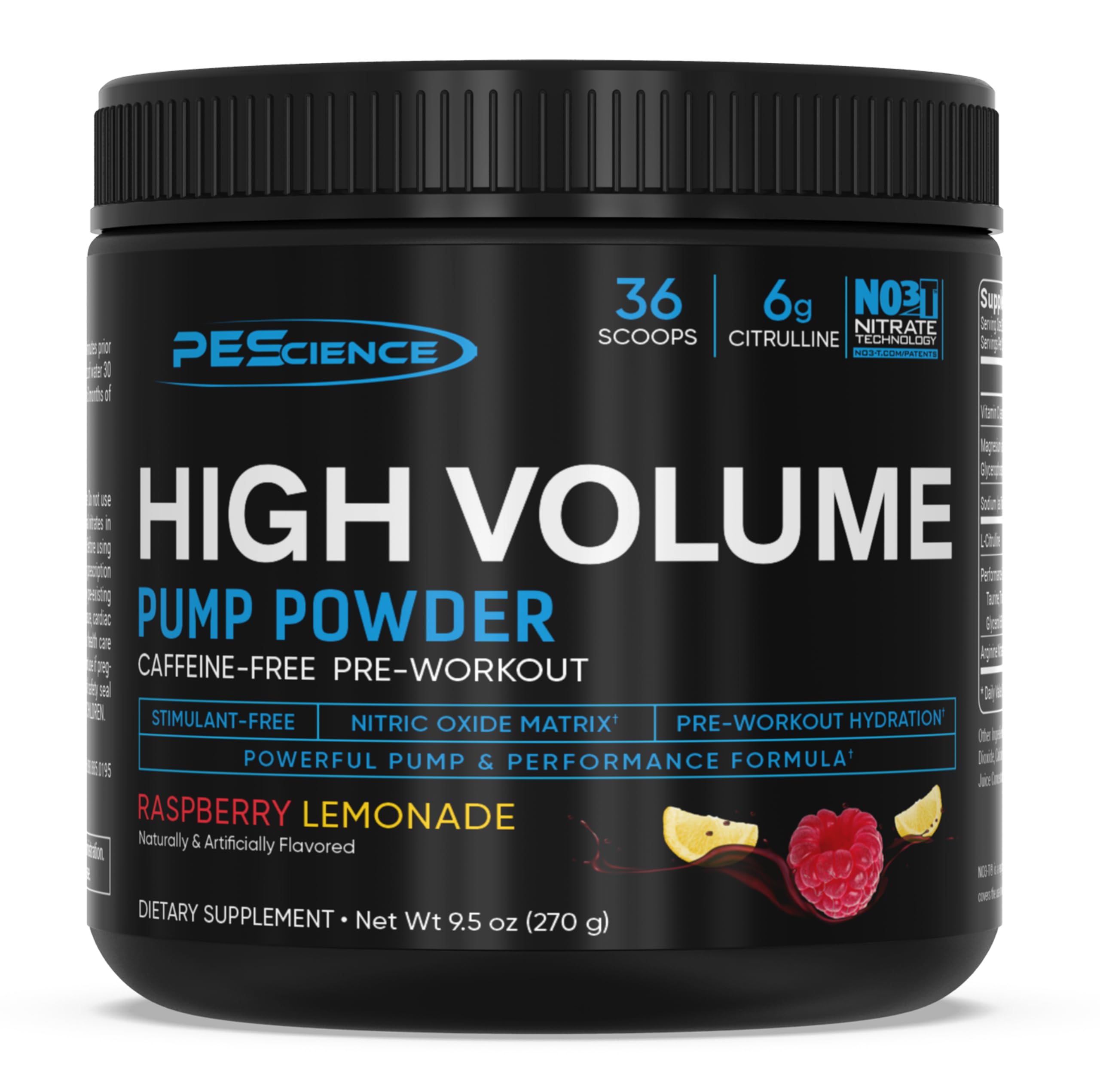 PEScience High Volume Stim-Free Pre-Workout Powder - 36 Scoops