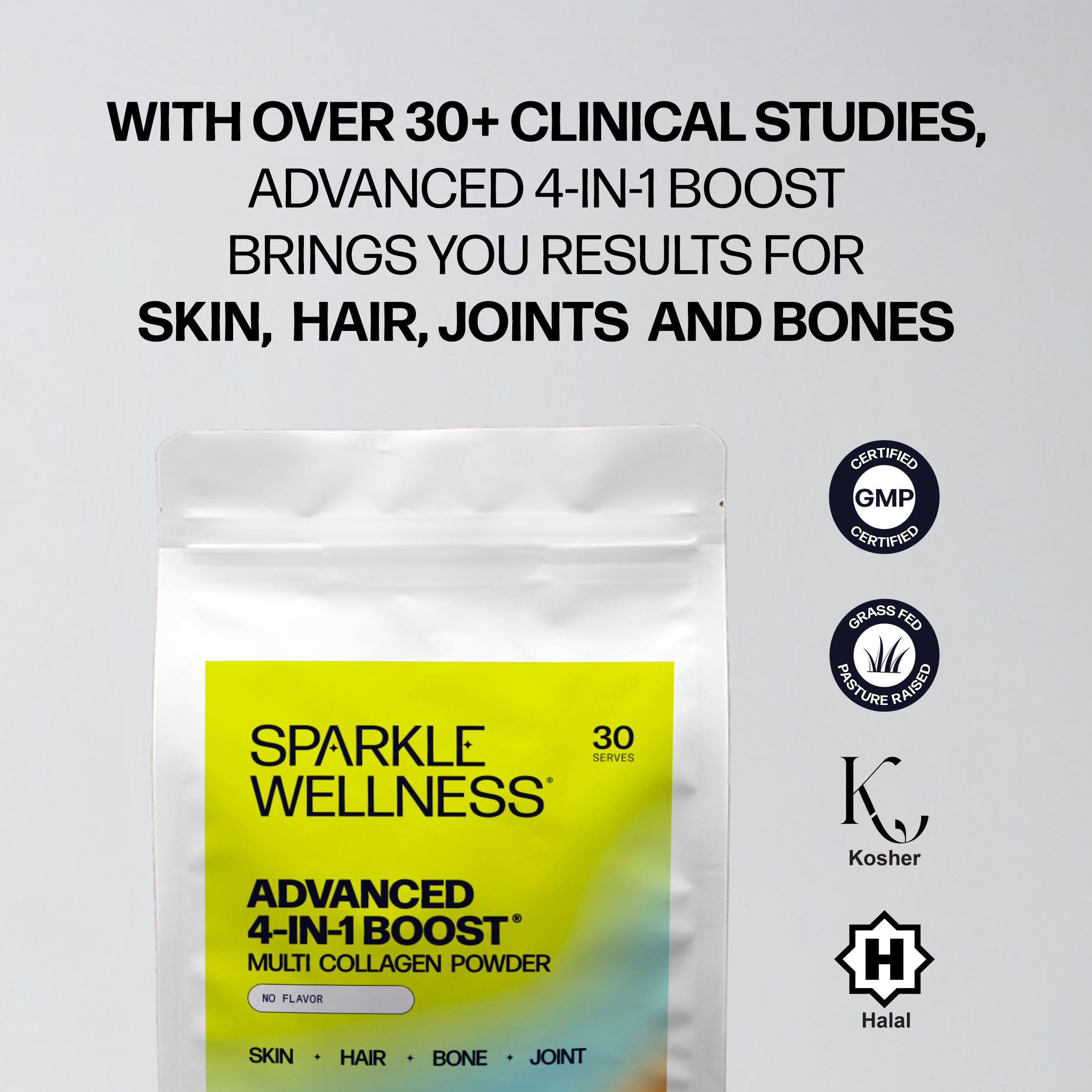 Sparkle Wellness 4-in-1 Collagen Powder | Skin & Joints

