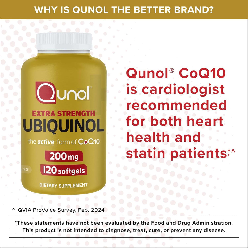 Qunol Ubiquinol CoQ10 Softgels 200 mg

