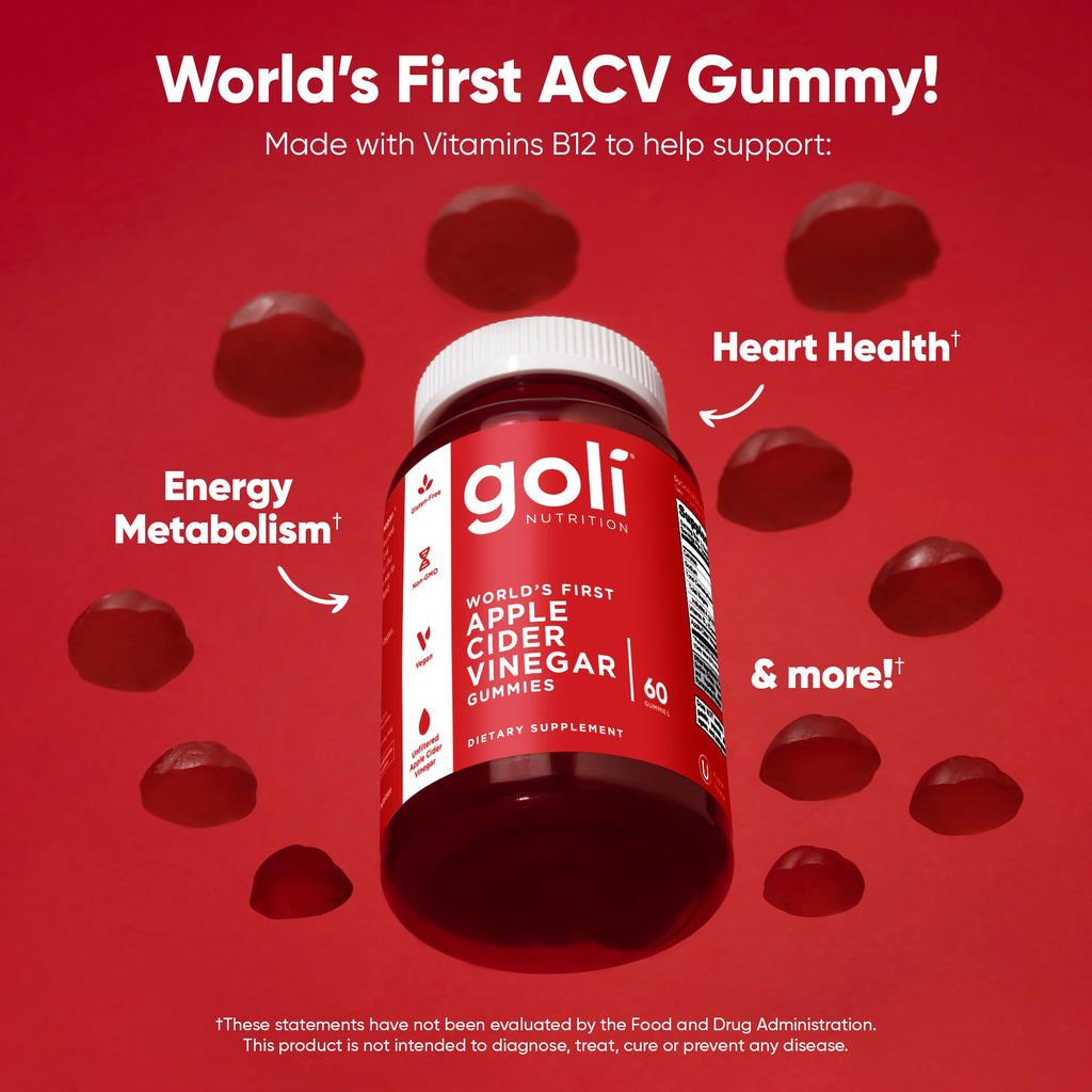 Goli Apple Cider Vinegar Gummies with B12 Beetroot

