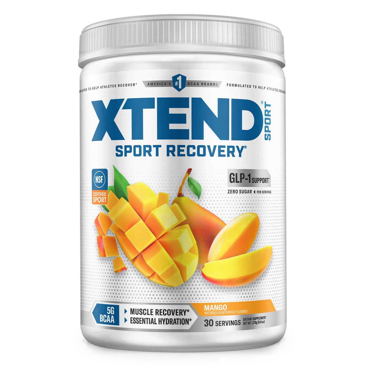 XTEND BCAA Powder for Recovery & Hydration – Sugar-Free, NSF Certified for Sport