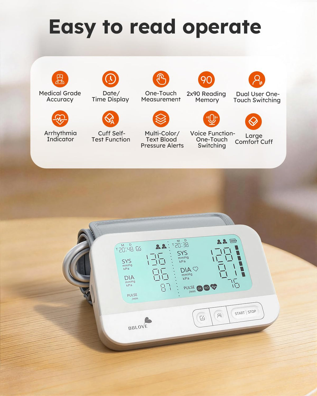 Blood Pressure Monitor for Home Use | Simple Readings

