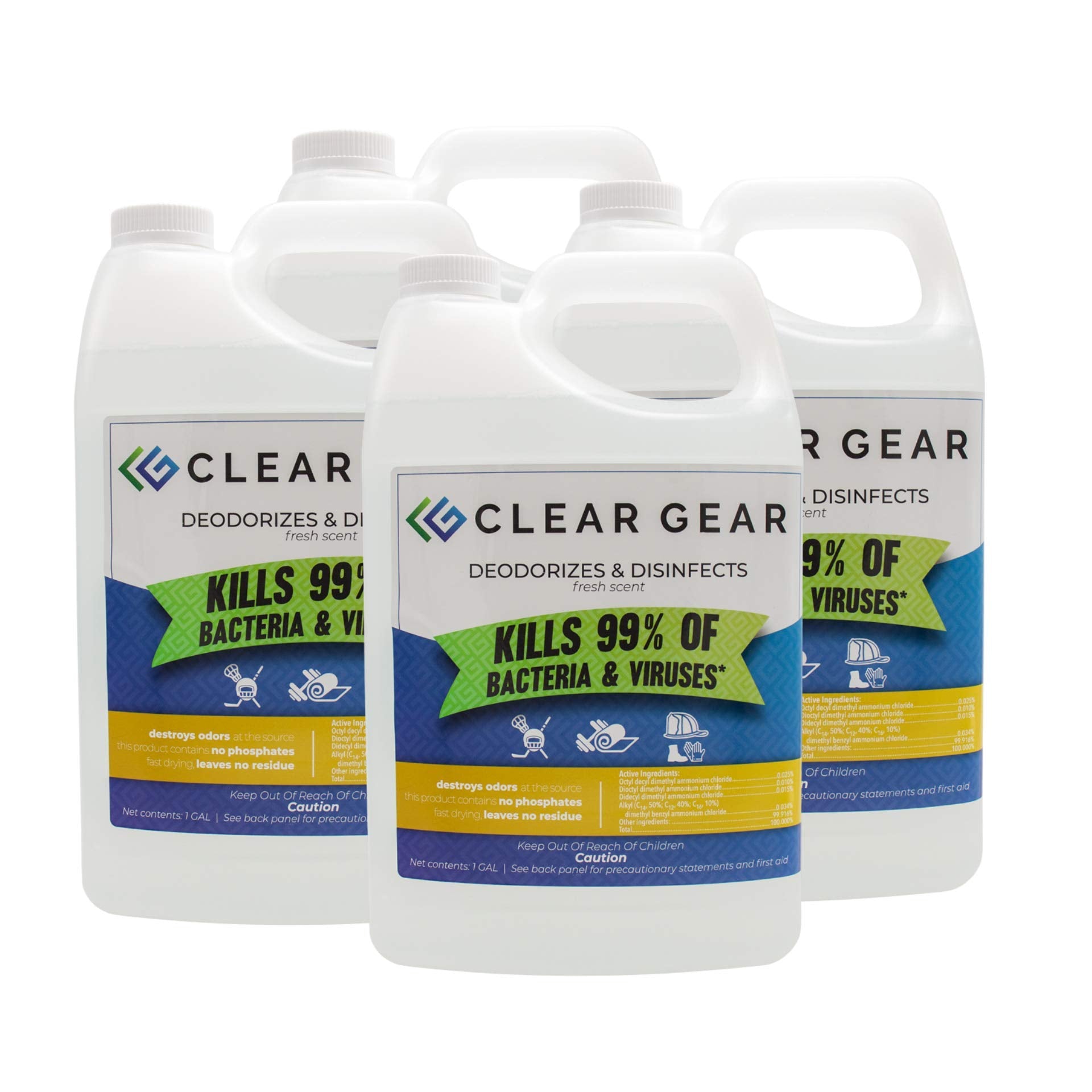 Clear Gear EPA-Registered Disinfectant Spray for Sports Equipment & Gyms