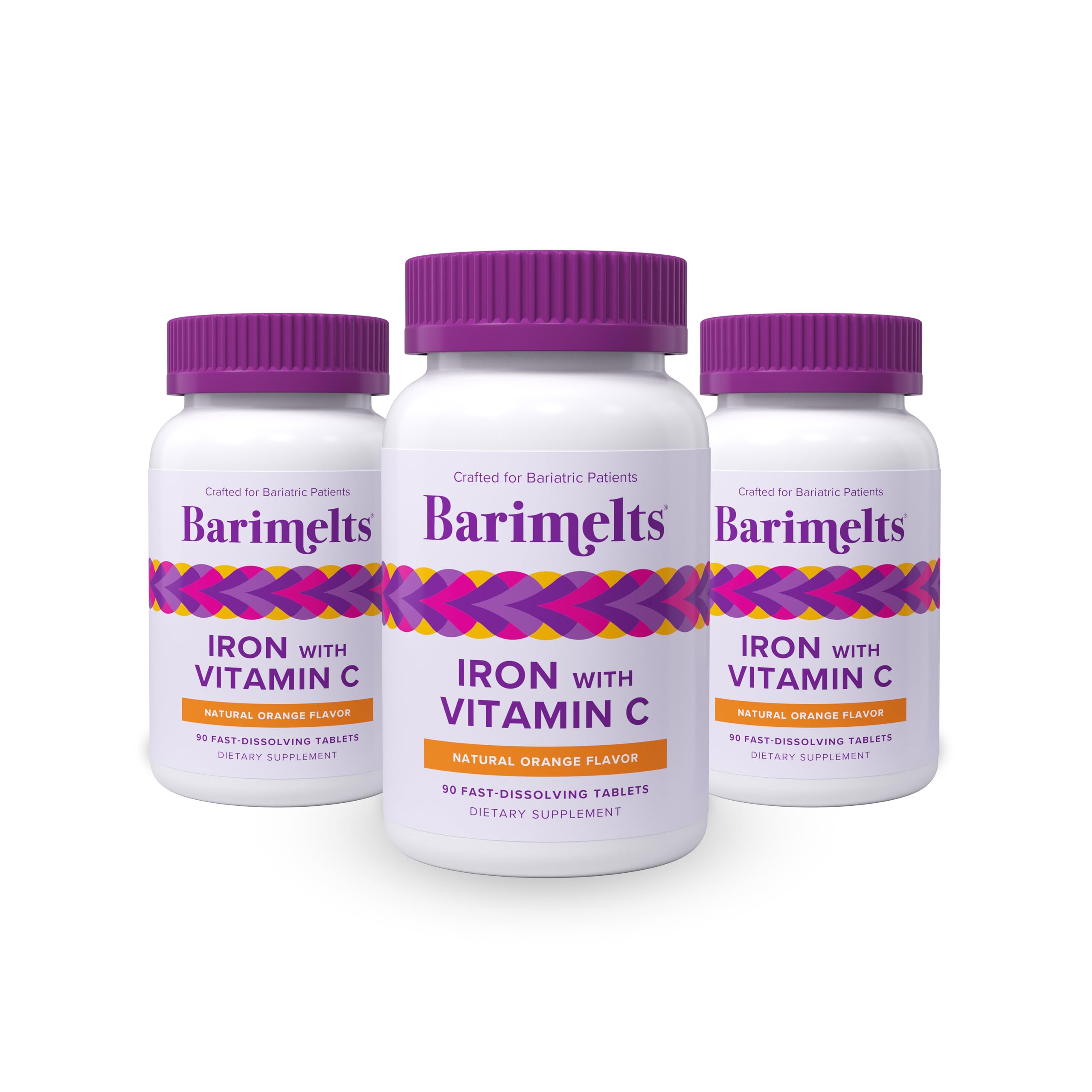 Barimelts Iron with Vitamin C - Sugar-Free Bariatric Iron Supplement for Women