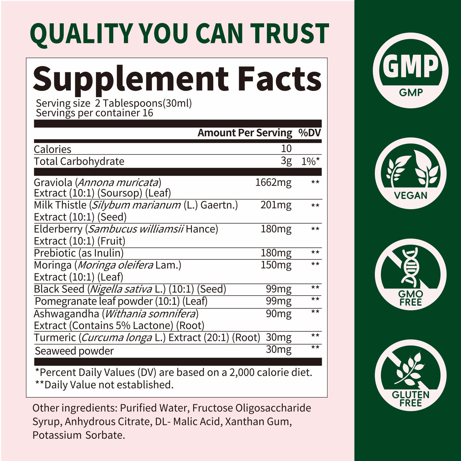 iMATCHME Soursop Bitters Liquid Digestive & Immune Support


