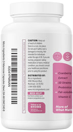 Micro Ingredients D Mannose Capsules Cranberry & Probiotics

