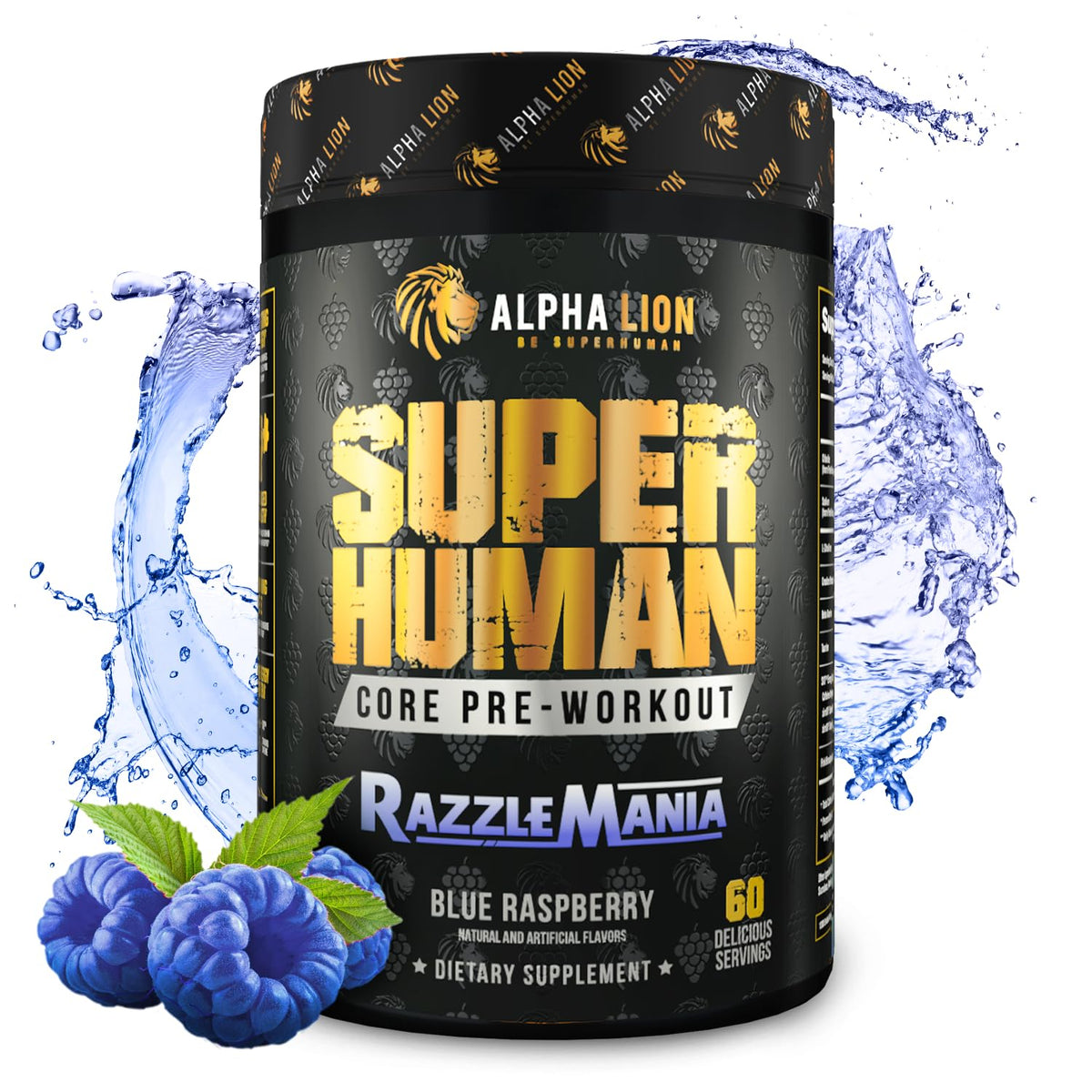 Alpha Lion Core Pre-Workout Powder with Creatine, Beta-Alanine, L-Citrulline & Caffeine