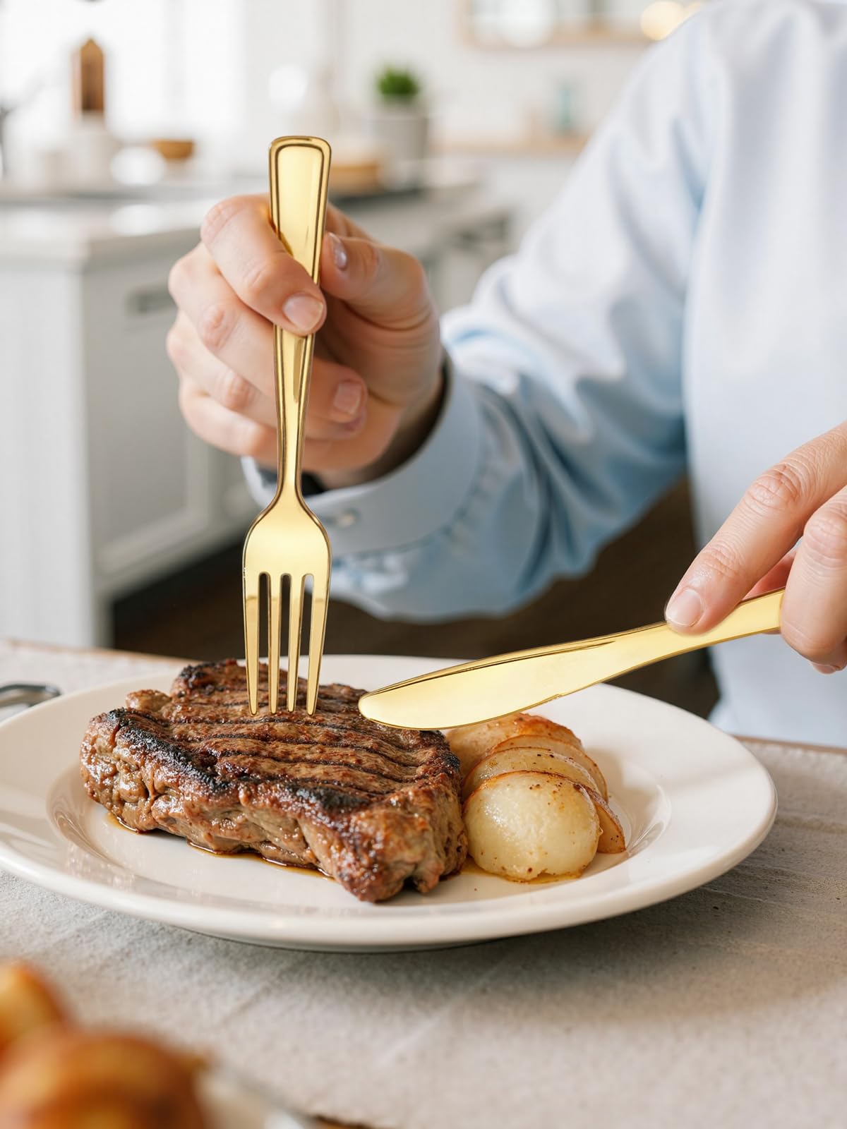 WDF Disposable Plastic Silverware Set | Heavy-Duty Cutlery


