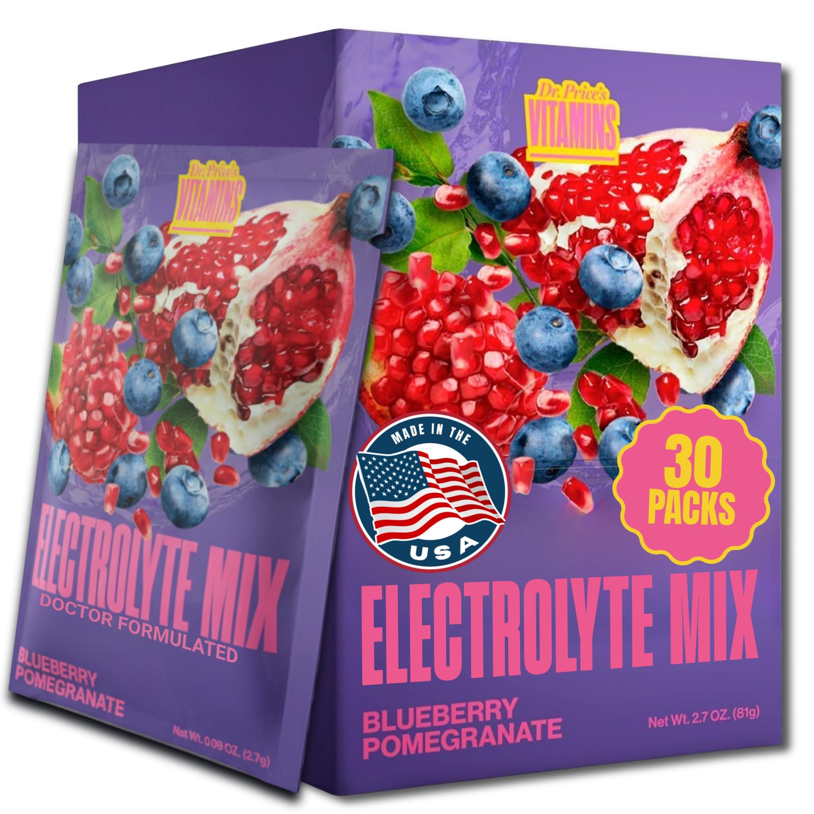 Dr Price's Electrolyte Hydration Powder - Sugar Free, Vegan