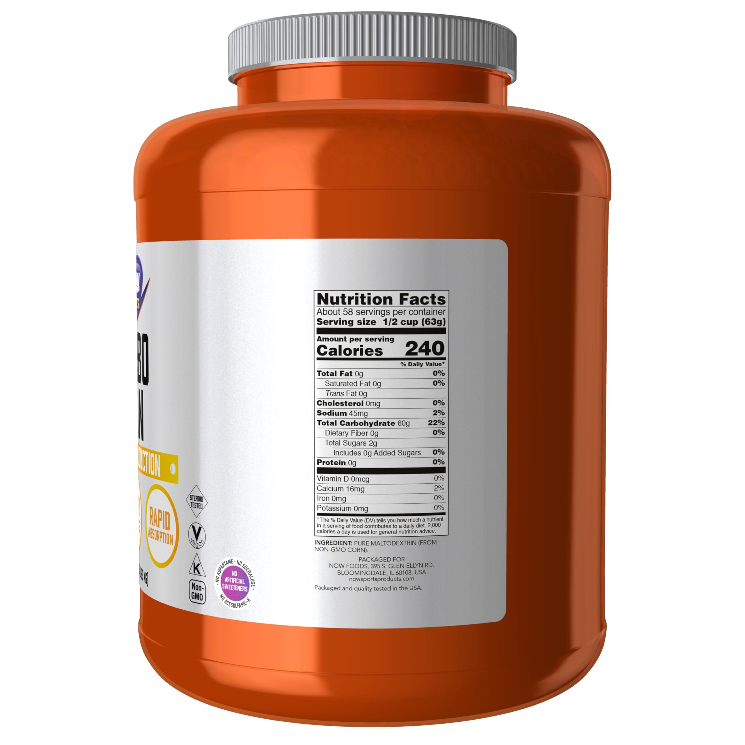 Carbo Gain Maltodextrin by NOW Foods | Complex Carbohydrate

