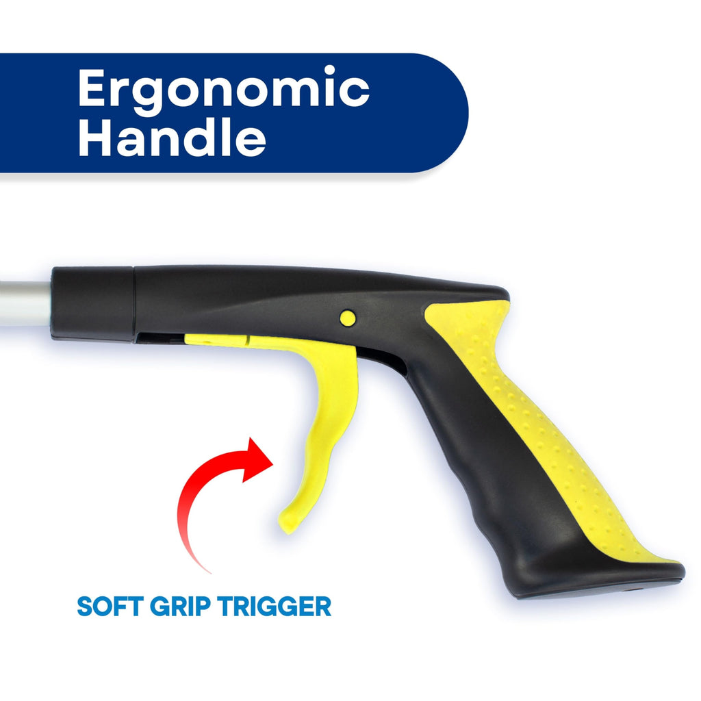 Reacher Grabber Set with Rotating Jaws for Daily Living

