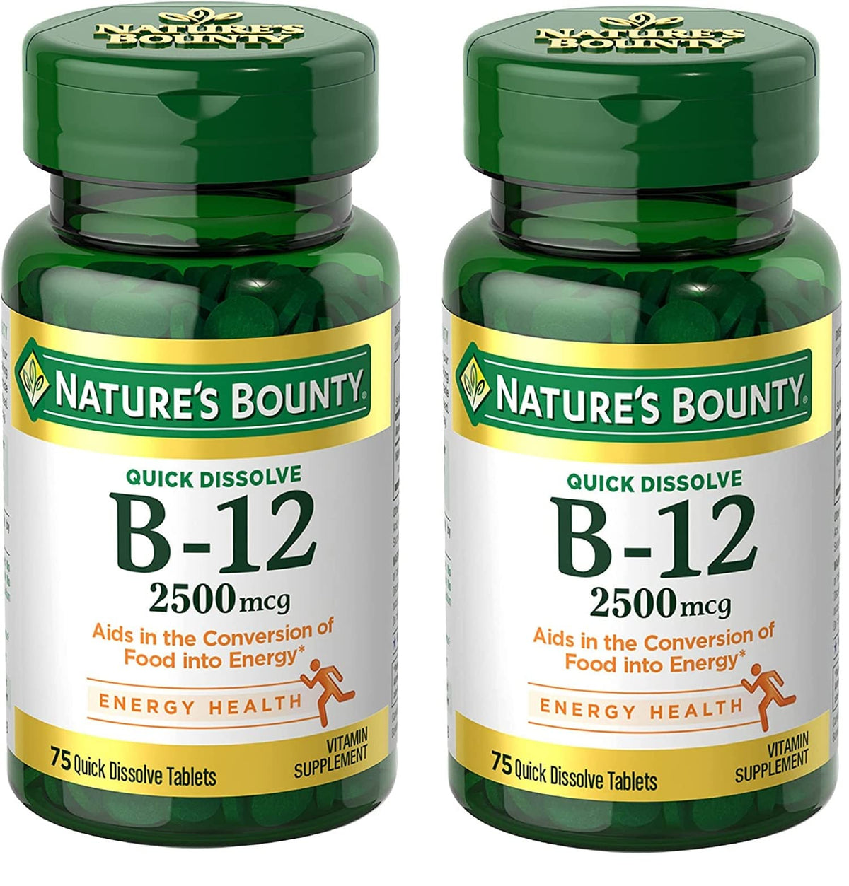 Nature's Bounty Vitamin B-12 Quick Dissolve 2500 mcg Sublingual