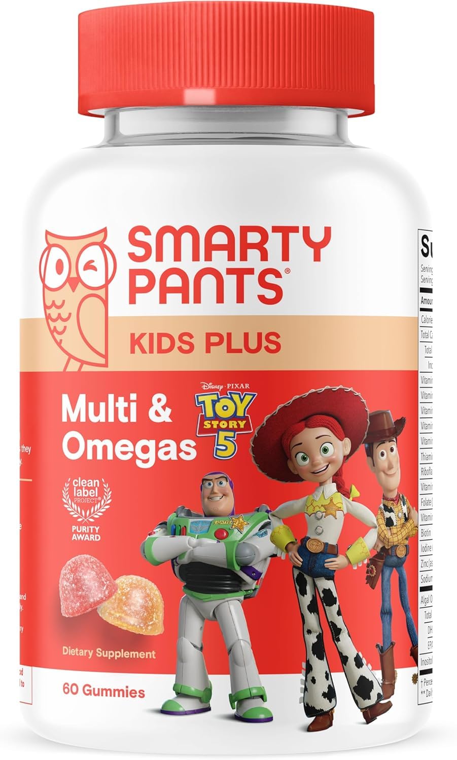 SmartyPants Kids Multivitamin Gummies with Omega-3 DHA/EPA - Gluten Free