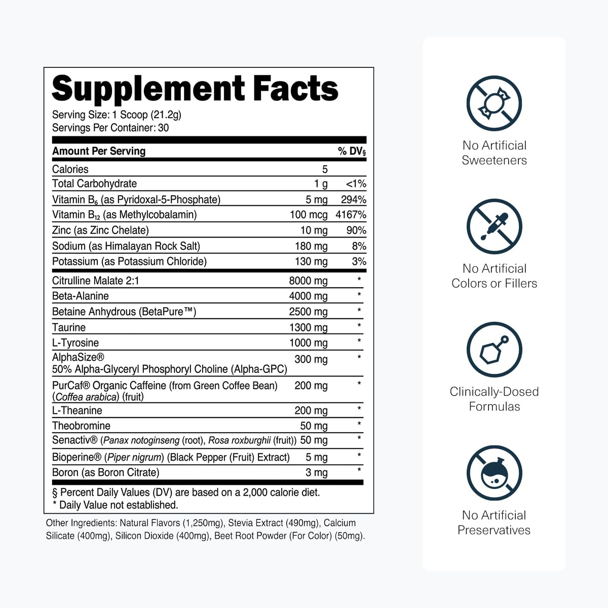 Transparent Labs Bulk Pre-Workout Powder

