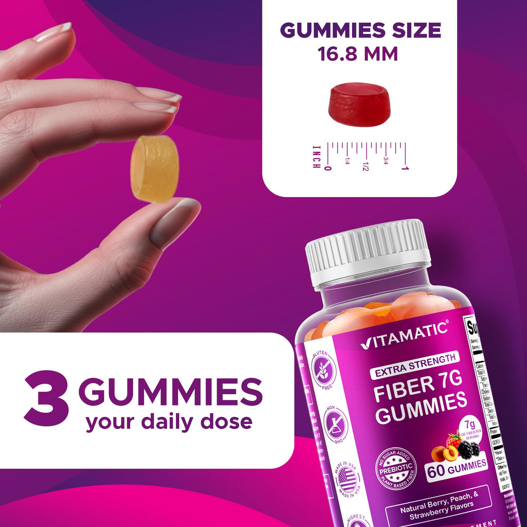 Vitamatic Prebiotic Fiber Gummies - Extra Strength

