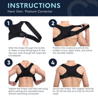 Copper Compression Posture Corrector Back Brace

