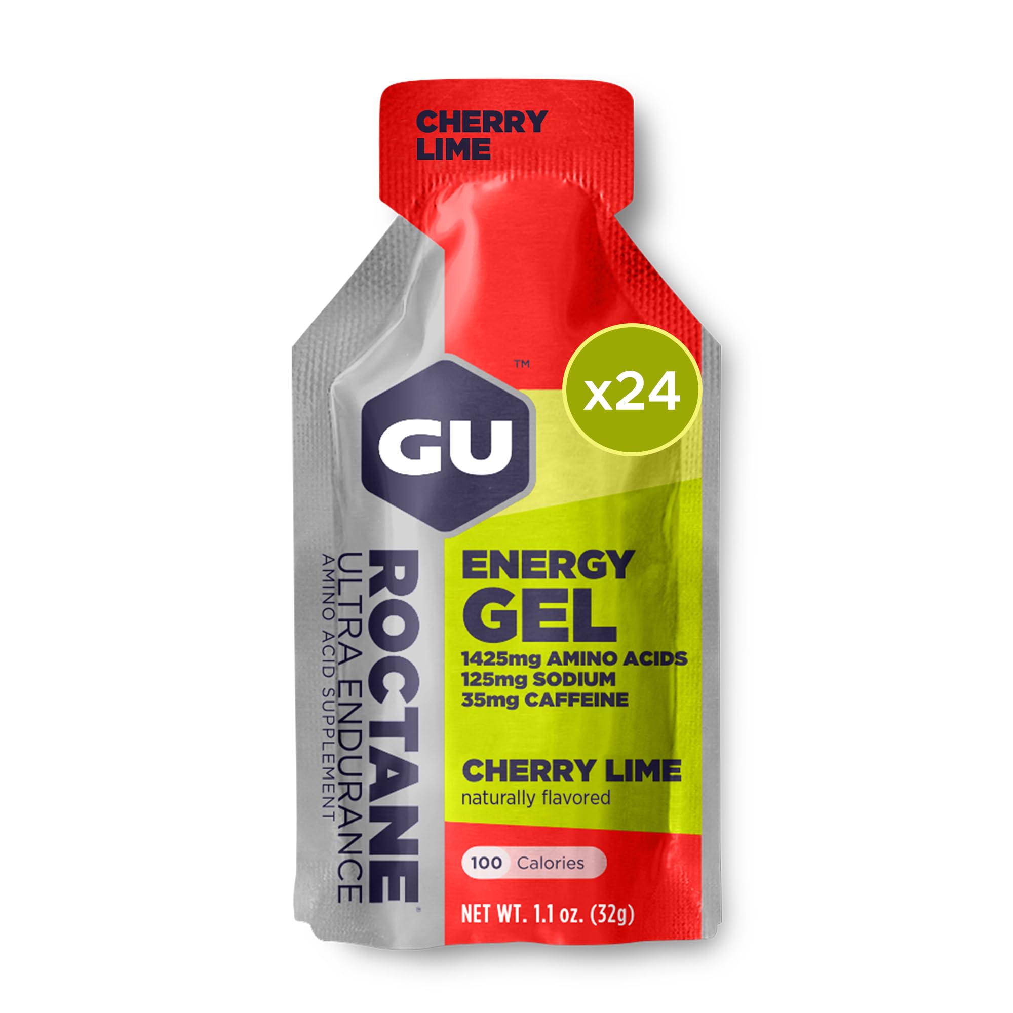 GU Roctane Ultra Endurance Energy Gel - Vegan, Gluten-Free, Kosher & Dairy-Free