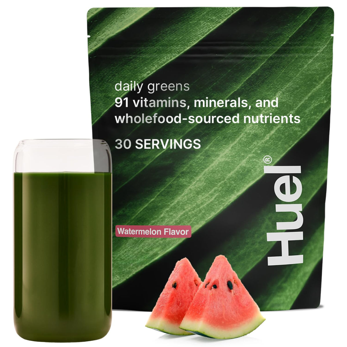 Huel Daily Greens Superfood Powder with Probiotics & Adaptogens