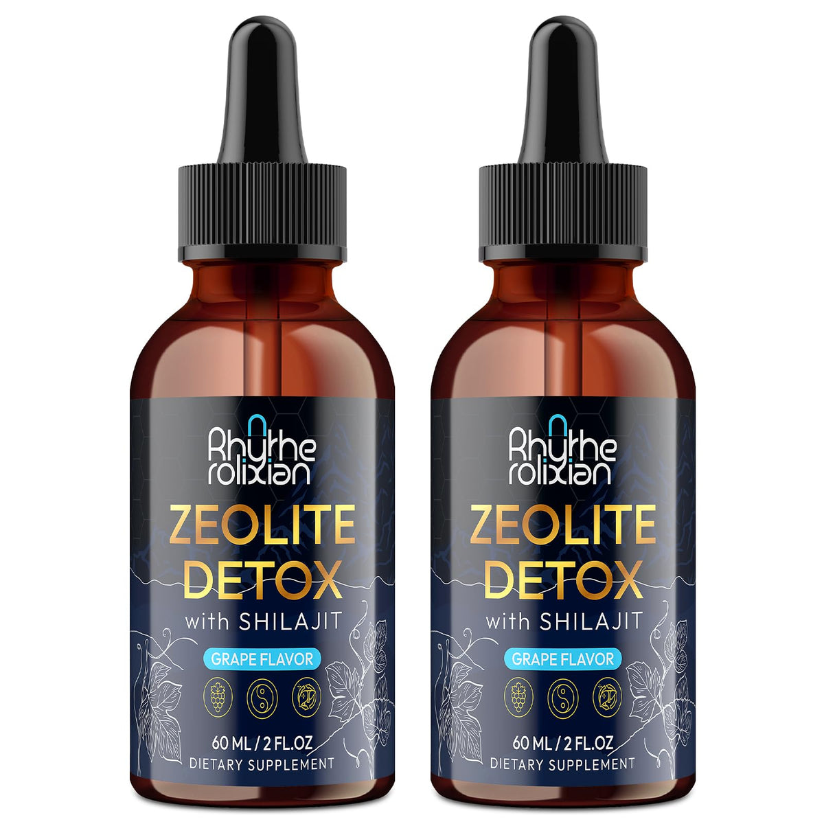 Rhytherolixian Zeolite Detox - Heavy Metal Support with Shilajit