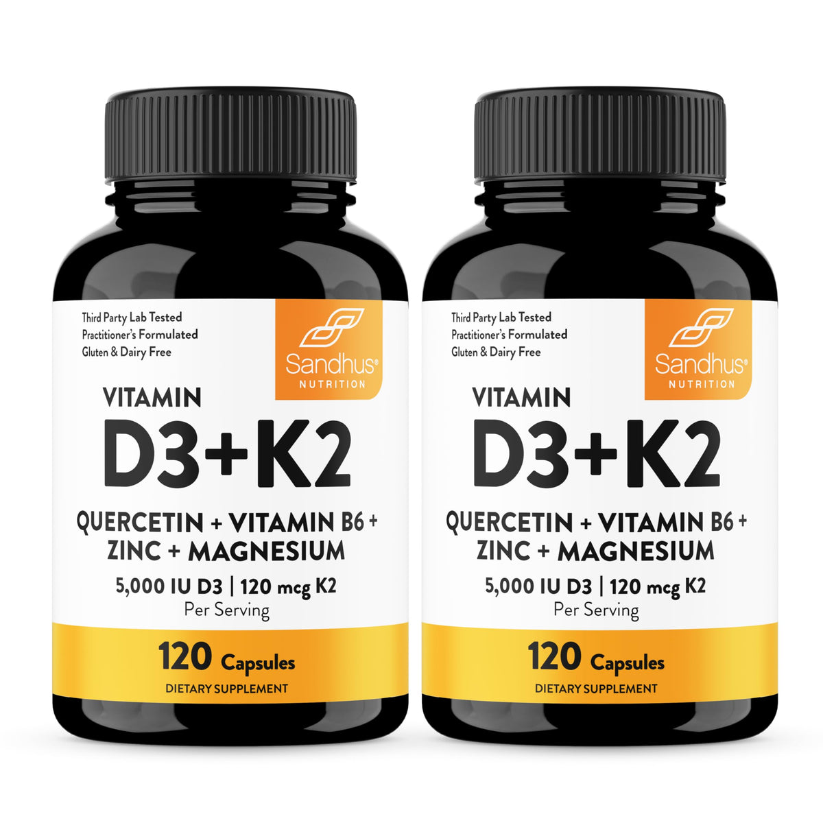 Sandhu's Vitamin D3 K2 Magnesium and Quercetin Supplement