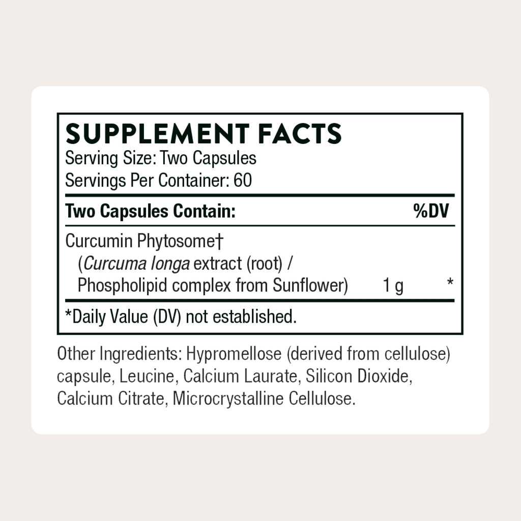 Thorne Curcumin Phytosome Meriva Dietary Supplement

